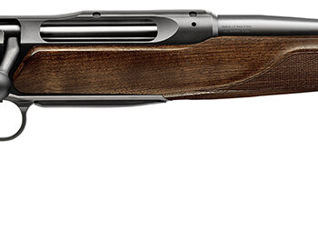 Sauer 80117098 505 Lux Full Size 7mm Rem Mag 3+1 24" Matte Blued Threaded Barrel, Matte Blued Saddle Mount Steel Receiver, Grade 5 Wood Fixed Stock