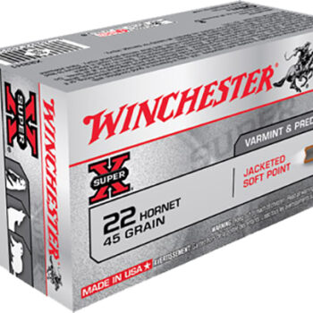 Winchester Ammo X22H1 Super X  22Hornet 45gr Jacketed Soft Point 50 Per Box/10 Case
