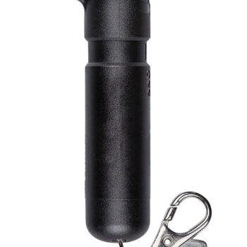 Sabre MDBK02 Mighty Discreet Pepper Spray Capsaicin UV Dye Effective Distance 12 ft .20 oz Black Includes Key Ring Includes Snap Clip
