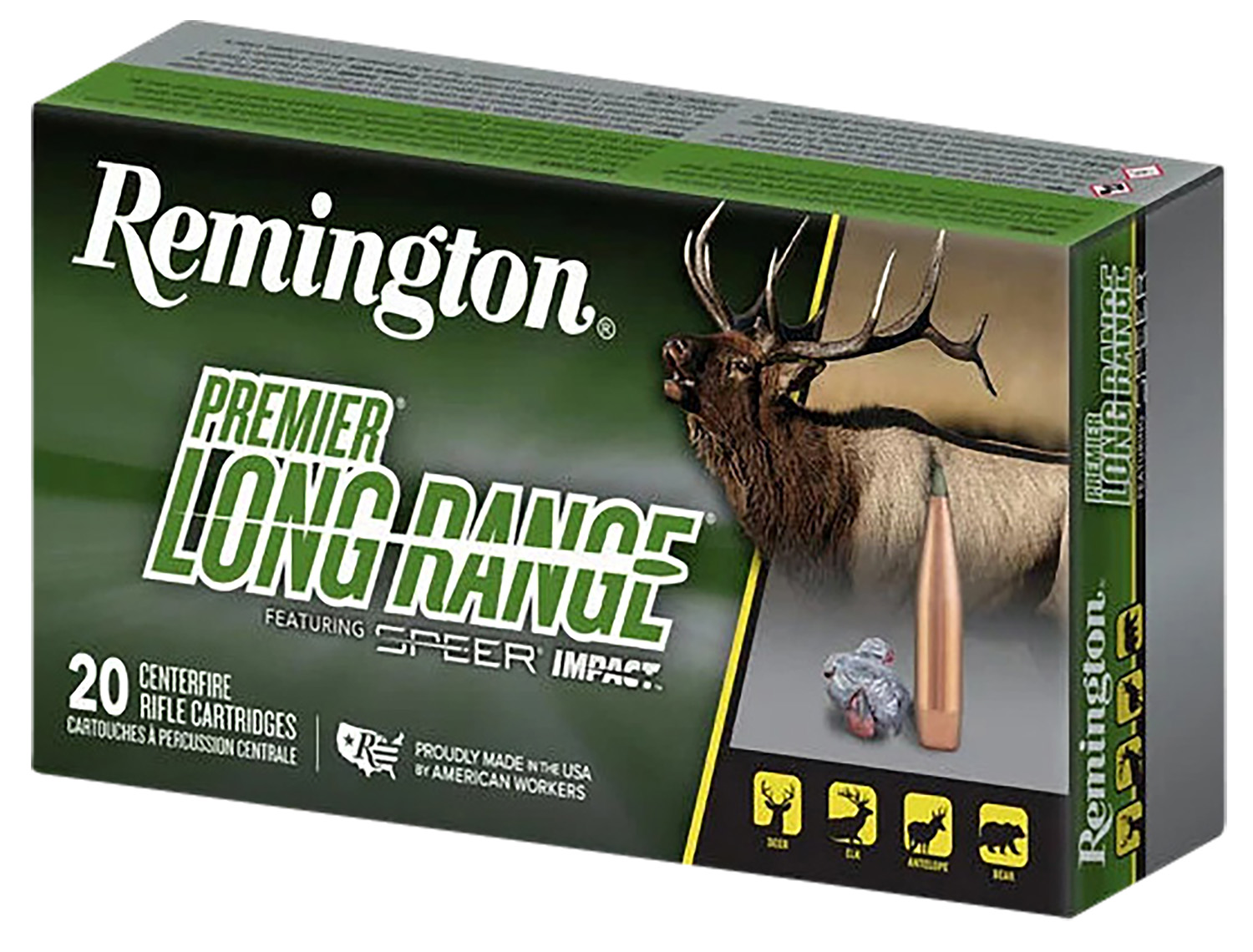 Remington Ammunition R21347 Premier Long Range 300RUM 190gr Speer Impact 20 Per Box/10 Case 3 Remington Ammunition R21347 Premier Long Range 300RUM 190gr Speer Impact 20 Per Box/10 Case
