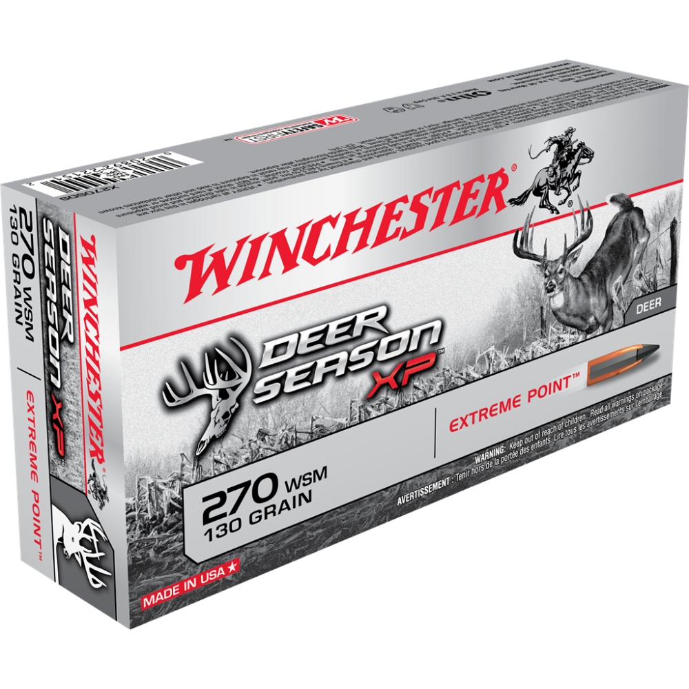 Winchester Deer Season XP 270 WSM 130gr PT Rifle Ammunition 20ct 3 Winchester Deer Season XP 270 WSM 130gr PT Rifle Ammunition 20ct
