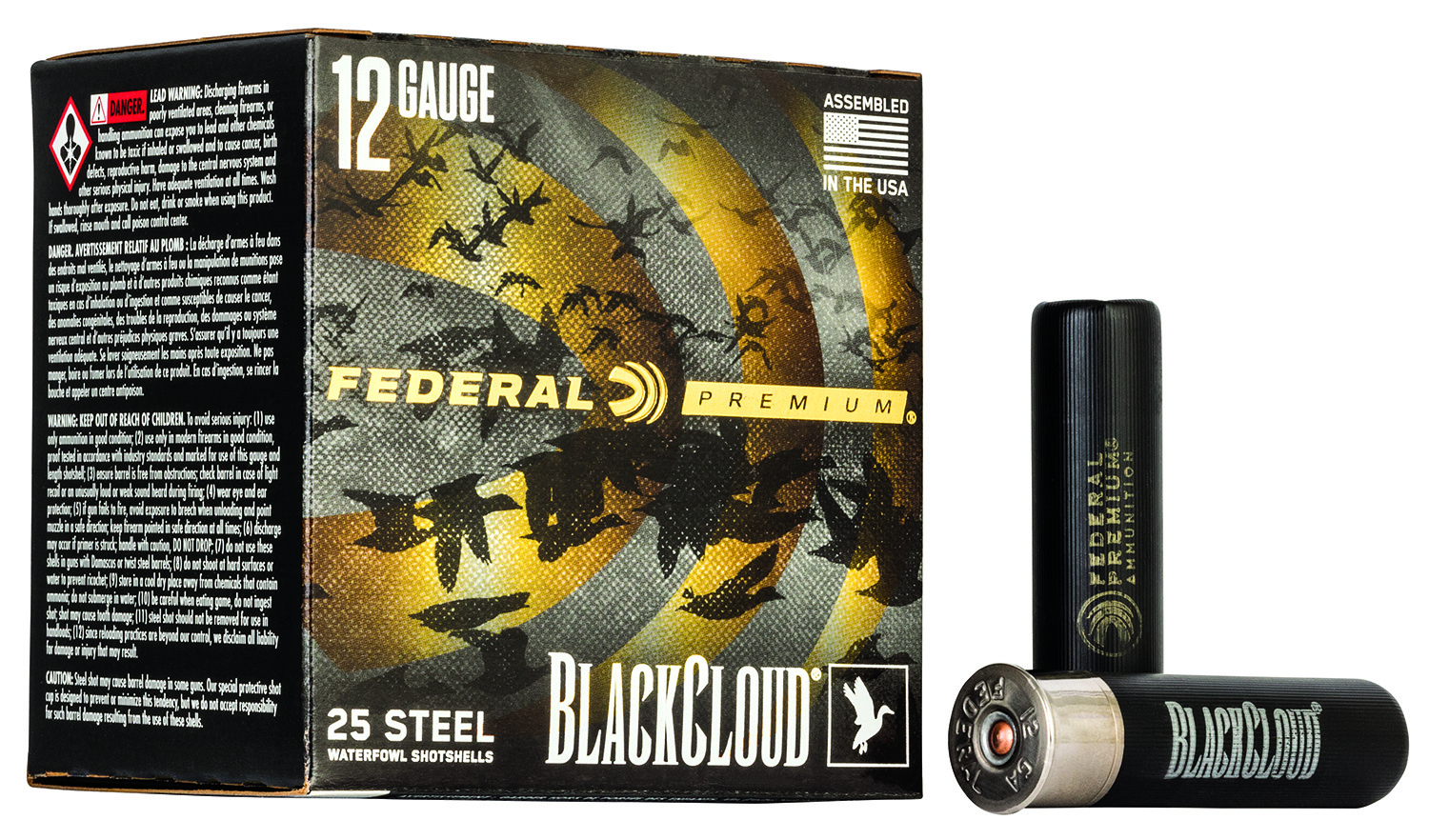 Federal PWBX1343 Black Cloud FS 12Gauge 3.50" 1 1/2oz 3Shot 25 Per Box/10 Case 3 Federal PWBX1343 Black Cloud FS 12Gauge 3.50" 1 1/2oz 3Shot 25 Per Box/10 Case