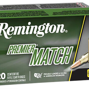Remington Ammunition 27680 Premier Match 223Rem 69gr Sierra MatchKing BTHP 20 Per Box/10 Case