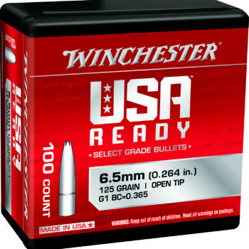 Winchester Ammo WBR65125 Centerfire Rifle  6.5Creedmoor 125gr Open Tip 100 Per Box/10 Case