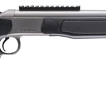 CVA CR4440S Scout Takedown 360 Buckhammer 1rd 22" Stainless Fluted Threaded Barrel, Stainless Steel Receiver w/Picatinny Rail, Adj Comb & LOP Black Synthetic Stock