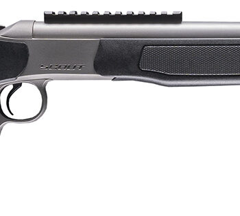 CVA CR4443S Scout Takedown 450 Bushmaster 1rd 22" Stainless Fluted Threaded Barrel, Stainless Steel Receiver w/Picatinny Rail, Adj Comb & LOP Black Synthetic Stock