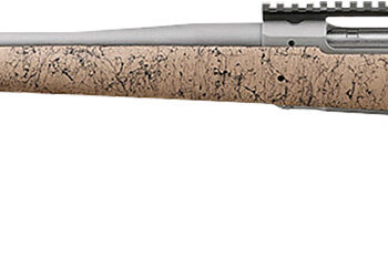 Ruger 57163 Hawkeye FTW Hunter Full Size 6.5 PRC 4+1 24" Matte Stainless Threaded Barrel, Picatinny Rail Stainless Steel Receiver, Speckled Tan/Black HS Precision Synthetic Stock, Left Hand