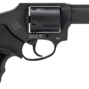Taurus 2-850131 850  Small 38 Special 5 Shot 3" Matte Black Alloy Steel Barrel, Cylinder & Frame, Black Rubber Grip, Transfer Bar Safety, Concealed Hammer