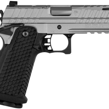 Live Free Armory LFAPF812076 Apollo 11  9mm 17+1 4.15" 416 Stainless Steel Slide Elite Gray Cerakote Black Polymer Grip
