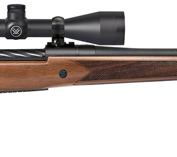 Mossberg 28238 Patriot w/Optic 450 Bushmaster 4+1 20" Matte Blued Threaded Barrel, Matte Blued Drilled & Tapped Receiver, Fixed Walnut Stock, Vortex Crossfire II 3-9x40mm