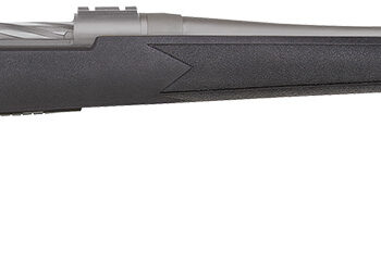 Mossberg 28245 Patriot  6.5 PRC 4+1 24" Stainless Cerakote Fluted Threaded Barrel, Stainless Cerakote Drilled & Tapped Receiver, Fixed Black Synthetic Stock