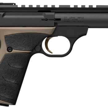 Browning 051604490 Buck Mark Field Target Micro 22 LR 10+1 4" Matte Blued Bull Barrel, Matte Black Serrated w/Picatinny Rail Slide, Matte Black Aluminum Frame, UFX Overmolded Grip