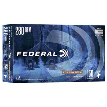 Federal Power-Shok Rifle Ammunition .280 Rem 150 gr SP 2890 fps - 20/ct