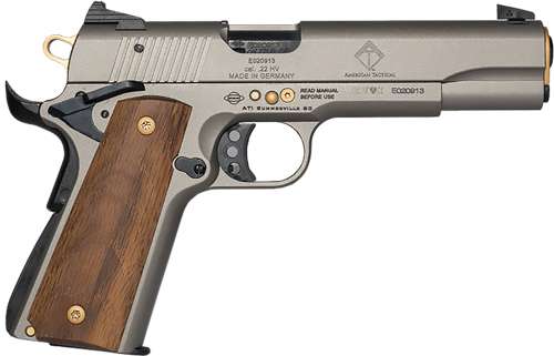 GSG M1911 HGA 15TH ANNIVERSARY EDITION .22LR 5" THRD BBL WOOD GRIP GOLD FEATURES 10RD 3 GSG M1911 HGA 15TH ANNIVERSARY EDITION .22LR 5" THRD BBL WOOD GRIP GOLD FEATURES 10RD