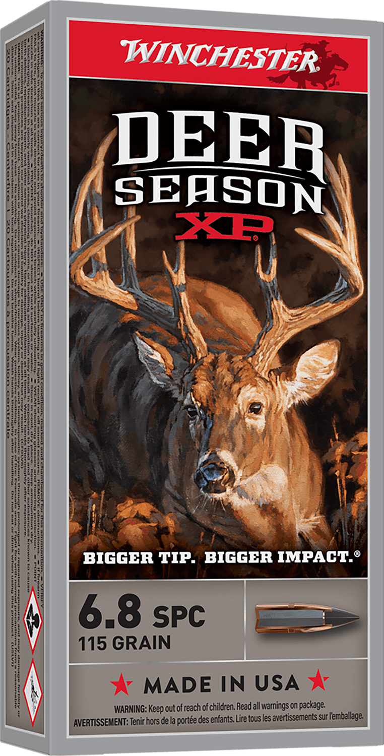 Winchester Ammo X68SPCDS Deer Season XP 6.8mmRemSPC 115gr Extreme Point 20 Per Box/10 Case 3 Winchester Ammo X68SPCDS Deer Season XP 6.8mmRemSPC 115gr Extreme Point 20 Per Box/10 Case
