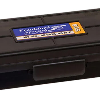 Frankford Arsenal 1083790 Hinge-Top Ammo Box 270Win/280Cal/25-06Rem Black Polymer 50rd