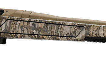 Christensen Arms 8011501200 Evoke  Full Size 243 Win 4+1 20" Flat Dark Earth Cerakote #4 Contour Threaded Barrel, Mossy Oak Bottomland Fixed Hybrid Hunter w/Picatinny Rail Synthetic Stock