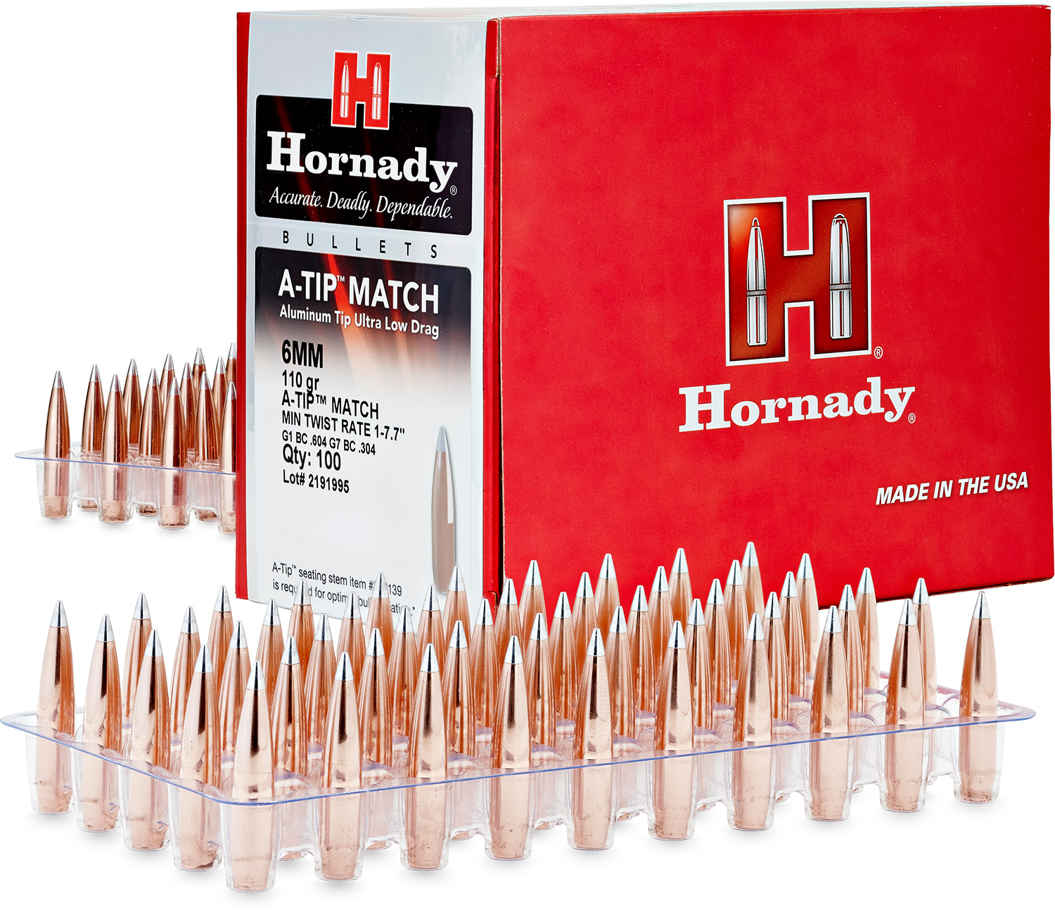 Hornady 245312 6mm .243 110gr A-Tip Match 500 Per Box/6 Case 3 Hornady 245312 6mm .243 110gr A-Tip Match 500 Per Box/6 Case