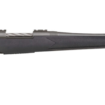 Mossberg 28259 Patriot  Full Size 450 Bushmaster 4+1 20" Stainless Cerakote Threaded Barrel, Stainless Cerakote Drilled & Tapped Receiver, Fixed Black Synthetic Stock