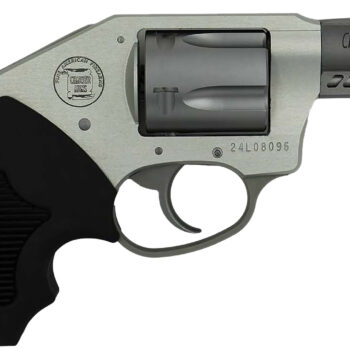 Charter Arms 53801 Off Duty Coyote 380 ACP 5rd 2" Matte Stainless Ported Barrel & Cylinder, Anodized Aluminum Frame, Black Finger Grooved Rubber Grip, Concealed Hammer