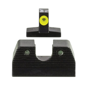 Trijicon 600890 HD XR Night Sight Set Green Tritium/Yellow Outline Front, Green Tritium Rear, Black Frame, Fits FN FNP/FNX