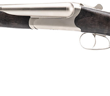 Heritage Mfg BL1218NI Badlander  12 Gauge Break Open 2rd 18.50" Nickel Side By Side Barrel & Receiver, Fixed Turkish Walnut Wood Stock