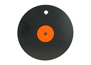 B/C 10" GONG ONE HOLE 3/8" AR500 STL