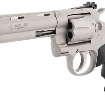 CLT PYTHON 357MAG 6 MATTE SS RUBBER BLEM