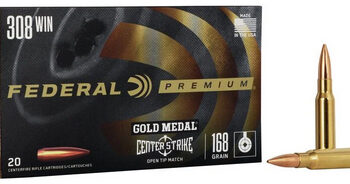 FED GOLD MEDAL 308WIN 168GR CENTERSTRIKE 20/10