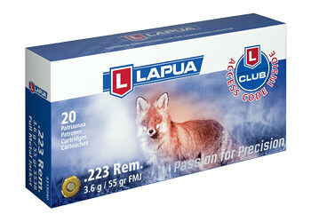 LAPUA 223 REM 55GR FMJ 20/600