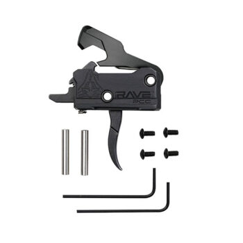 RISE RAVE PCC TRIGGER W/ ANTI-WALK PINS CURVED