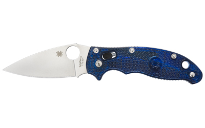 SPYDERCO MANIX2 BLUE FRCP PLAIN 3 SPYDERCO MANIX2 BLUE FRCP PLAIN