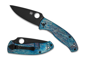 SPYDERCO TENACIOUS TI DISRY BLK/BLU