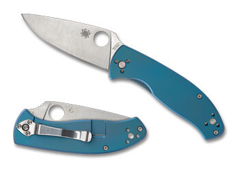 SPYDERCO TENACIOUS TI 3.35" BLUE/SLV