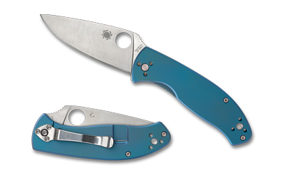 SPYDERCO TENACIOUS TI 3.35" BLUE/SLV 3 SPYDERCO TENACIOUS TI 3.35" BLUE/SLV