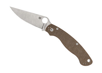 SPYDERCO MILITARY 2 CPM BRN CANVAS