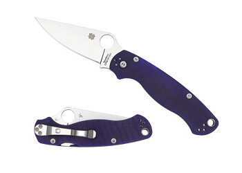 SPYDERCO PARAMILITARY2 BLUE G10 PLN