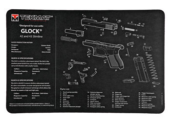 TEKMAT PISTOL MAT FOR GLK 42/43 BLK