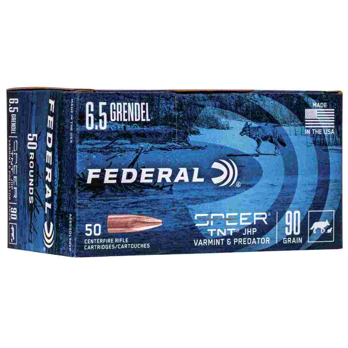 Federal American Eagle Varmint & Predator Rifle Ammunition 6.5 Grendel 90 gr JHP 50/ct 3 Federal American Eagle Varmint & Predator Rifle Ammunition 6.5 Grendel 90 gr JHP 50/ct