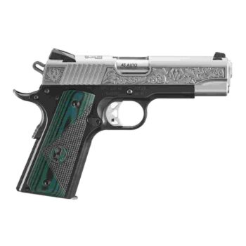 Ruger SR1911 "271 Cardwell Rd." Street Edition Handgun 45 Auto 7rd Magazines(2) 4.25" Barrel Engraved Frame G10 Grips