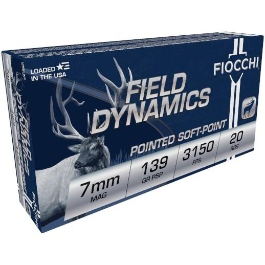Fiocchi Shooting Dynamics Rifle Ammunition 7mm Rem Mag 139 gr PSP 3150 fps 20/ct 3 Fiocchi Shooting Dynamics Rifle Ammunition 7mm Rem Mag 139 gr PSP 3150 fps 20/ct