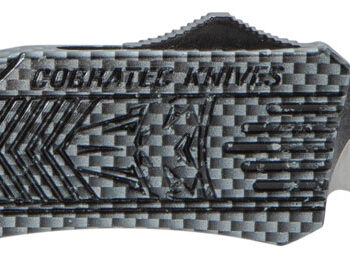 CobraTec Knives MCFCTK1MDNS CTK-1  Medium 3" OTF Drop Point Plain D2 Steel Blade/Carbon Fiber Aluminum Handle Features Glass Breaker Includes Pocket Clip