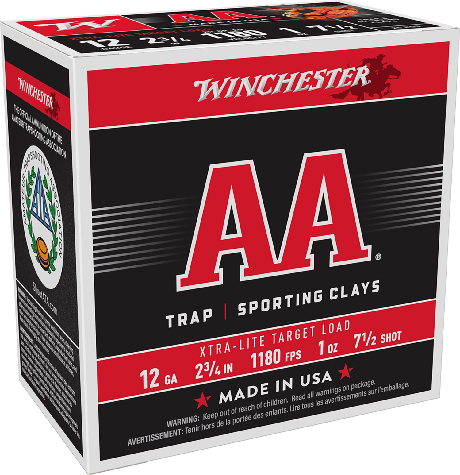 Winchester Ammo AAL127 AA Xtra-Lite 12Gauge 2.75" 1oz 7.5Shot 25 Per Box/10 Case 3 Winchester Ammo AAL127 AA Xtra-Lite 12Gauge 2.75" 1oz 7.5Shot 25 Per Box/10 Case