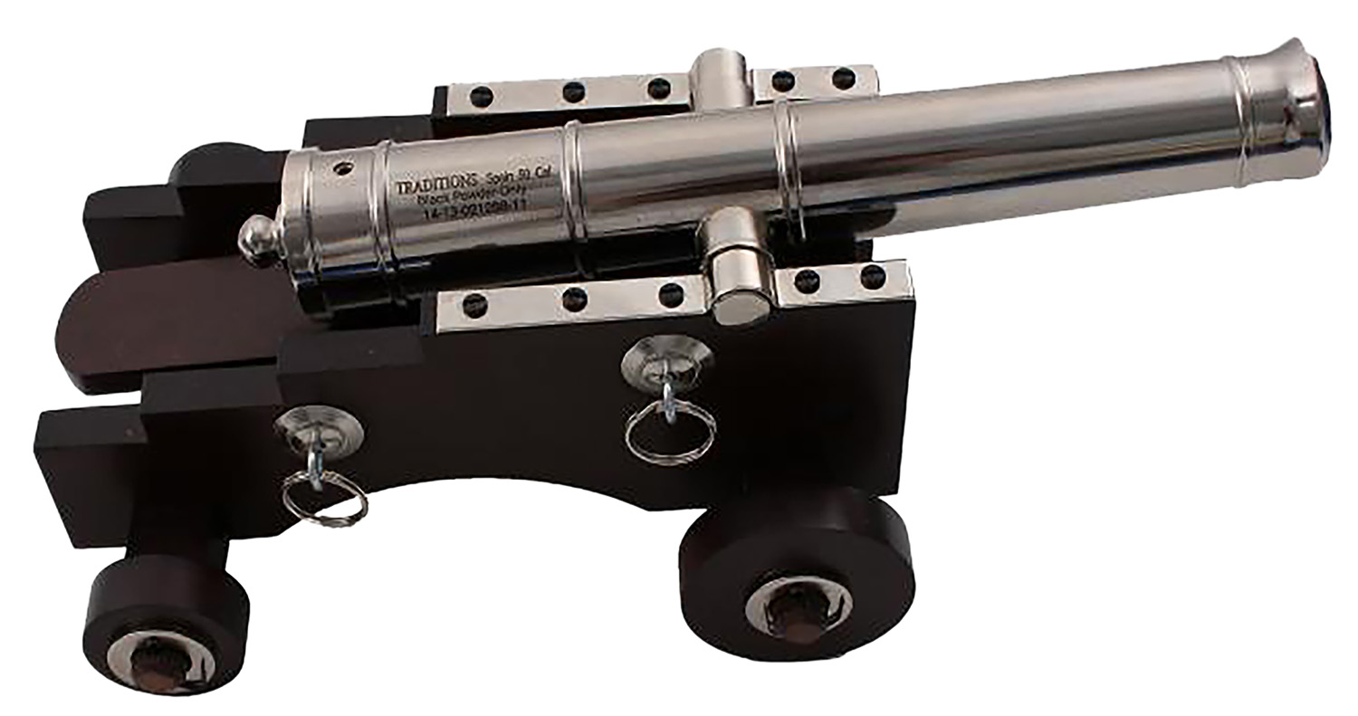 Traditions KCN8041 Old Ironsides Mini Cannon 50 Cal 9" Silver Barrel Breech Action 3 Traditions KCN8041 Old Ironsides Mini Cannon 50 Cal 9" Silver Barrel Breech Action