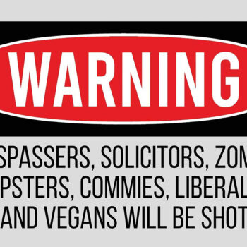 TekMat TEK42TRESPASSERS Trespassers Will Be Shot Door Mat Multi-Color Rubber 25"x42"
