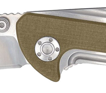 Camillus 19195 Sevens  2.75" Folding Plain Silver AUS-8 Carbonitride Titanium Blade, Desert Tan/SS G10/SS Handle