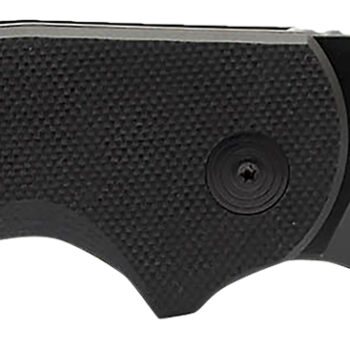 S.O.G SOG16030757 Stout SJ 2.60" Folding Clip Point Plain Stonewashed Cryo D2 Steel Blade/ Black Textured G10 Handle Includes Belt Clip, Presentation Box