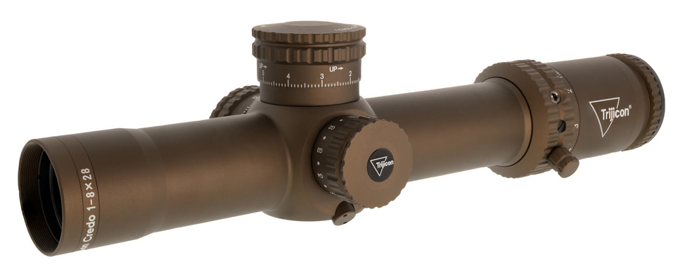TRI CREDO RIFLESCOPE COY 1-8X28 RED/GRN MOA SEG 3 TRI CREDO RIFLESCOPE COY 1-8X28 RED/GRN MOA SEG