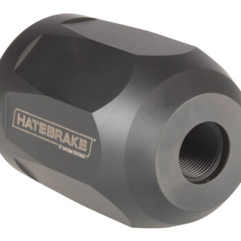 Maxim Defense MXM47707 Hate Brake  Black DLC 17-4 Stainless Steel with 1/2"-28 tpi Threads, 2.40" OAL, 1.50" Diameter & Octagon Shape for 5.56x45mm NATO