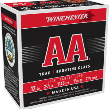 Winchester Ammo AA127 AA Light Target 12Gauge 2.75" 1 1/8oz 7.5Shot 25 Per Box/10 Case